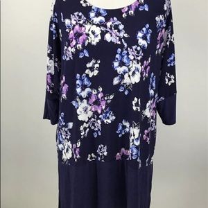 Woman Within Floral Tunic 22w